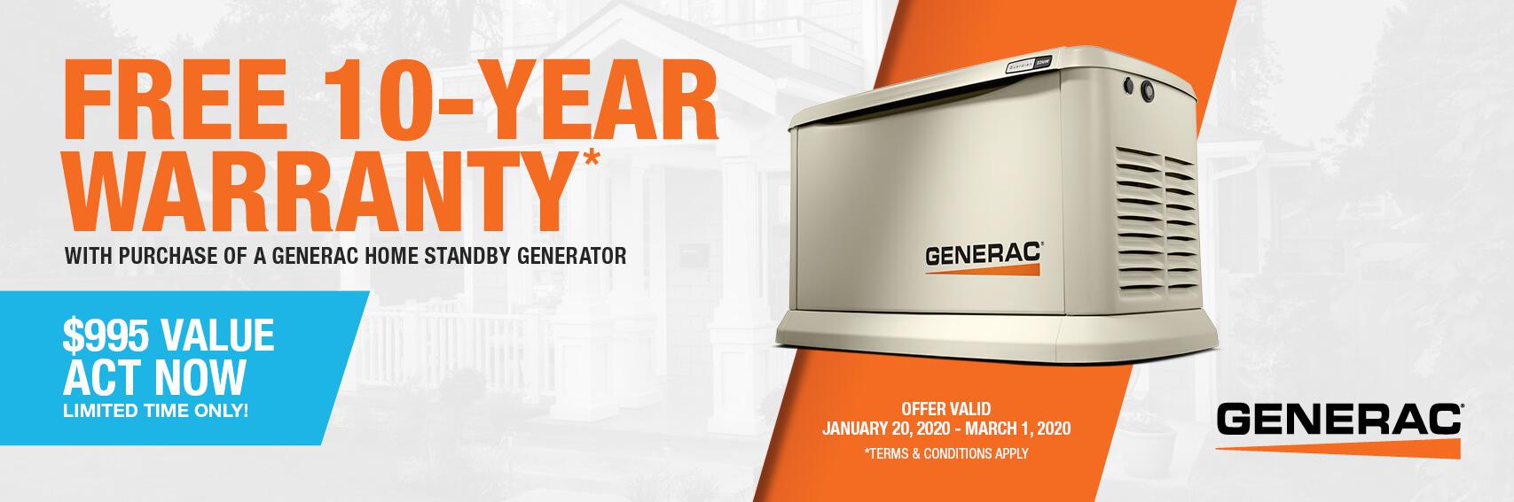 Homestandby Generator Deal | Warranty Offer | Generac Dealer | Mint Hill, NC